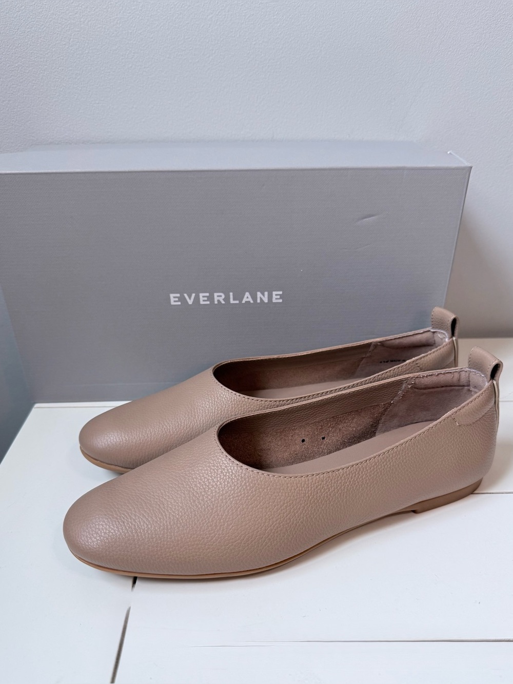 Everlane The Day Glove Leather Flat Tan Size 6.5